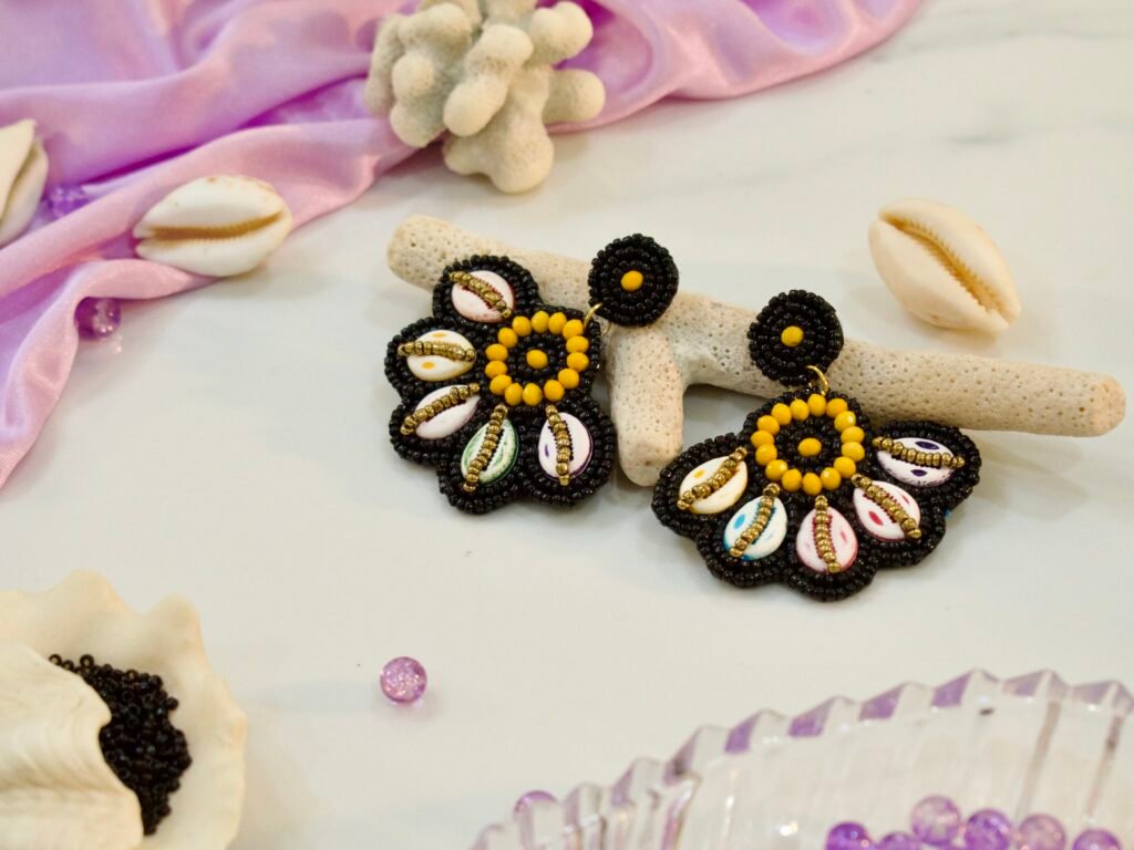 Seashell Beaded Earrings