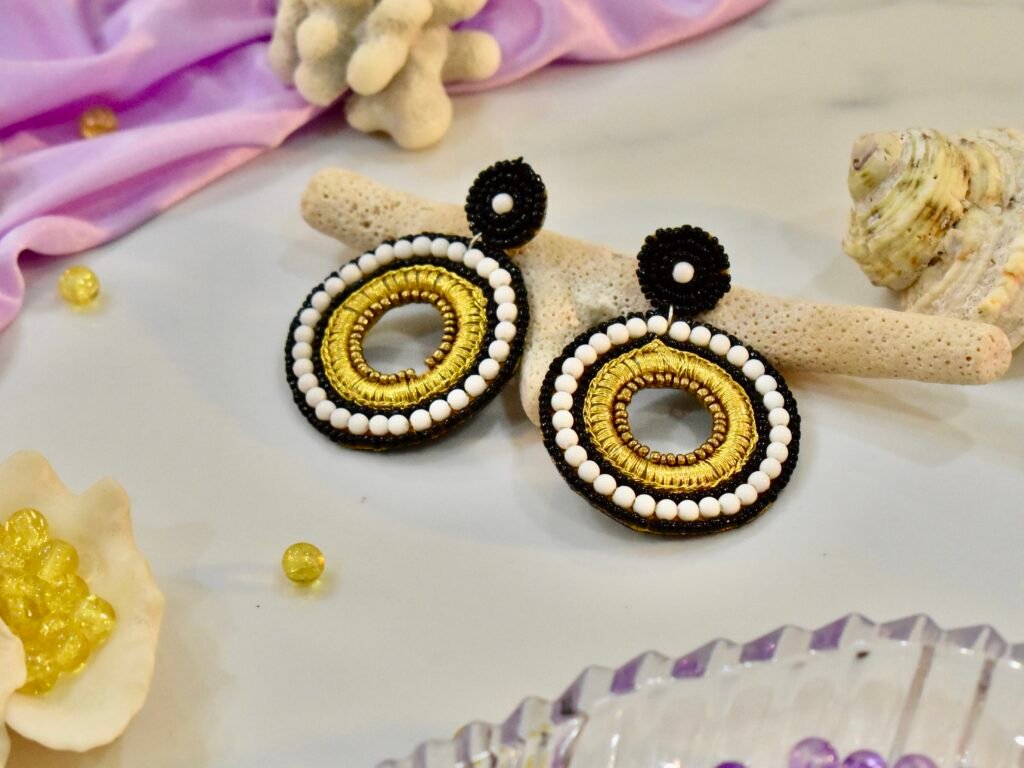 Trendy Handmade Beaded Earrings