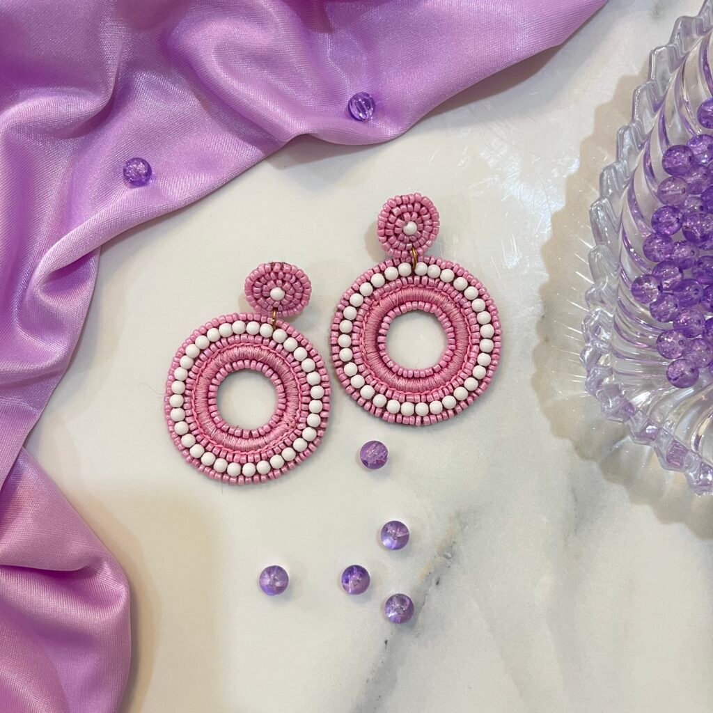 Handmade Evil Eye Beaded Earrings img 1205Handmade Evil Eye Beaded Earrings